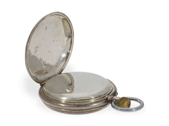 Taschenuhr: ungewöhnliche Savonnette mit digitaler Anzeige, gefertigt für den russischen Markt um 1890 - photo 3