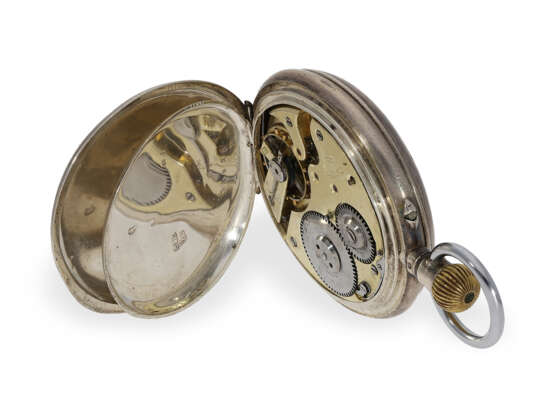 Taschenuhr: ungewöhnliche Savonnette mit digitaler Anzeige, gefertigt für den russischen Markt um 1890 - Foto 4