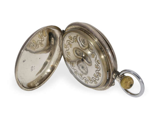 Taschenuhr: ungewöhnliche Savonnette mit digitaler Anzeige, gefertigt für den russischen Markt um 1890 - photo 5