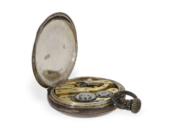 Taschenuhr: frühe "Weltzeit"-Taschenuhr mit 6 Zeitzonen, ca.1890 - Foto 4