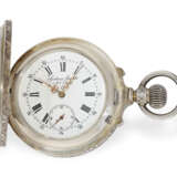 Taschenuhr: äußerst prächtige Savonnette mit verstecktem Kalender, gefertigt für Russland 1880 - Foto 2
