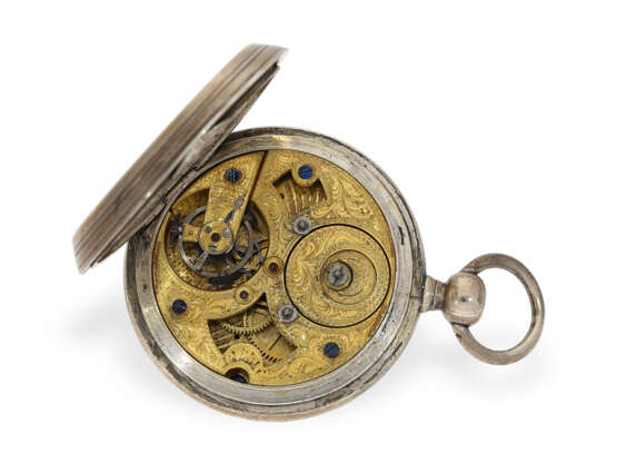 Taschenuhr: technisch interessantes Duplex-Chronometer mit 2 Zeitzonen und springender Sekunde, Jacott ca.1850 - photo 2