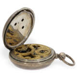 Taschenuhr: technisch interessantes Duplex-Chronometer mit 2 Zeitzonen und springender Sekunde, Jacott ca.1850 - Foto 4