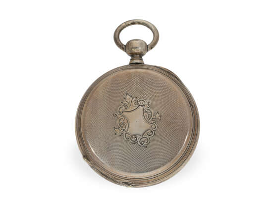 Taschenuhr: technisch interessantes Duplex-Chronometer mit 2 Zeitzonen und springender Sekunde, Jacott ca.1850 - Foto 6