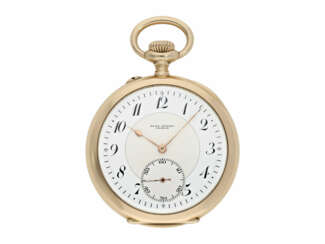 Taschenuhr: exquisites Genfer Ankerchronometer, hochfeine Qualität, Alex Hüning Genf No.40830, ca. 1912