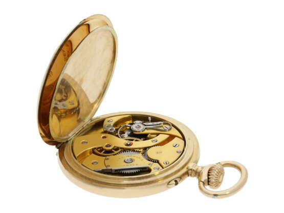 Taschenuhr: exquisites Genfer Ankerchronometer, hochfeine Qualität, Alex Hüning Genf No.40830, ca. 1912 - photo 3