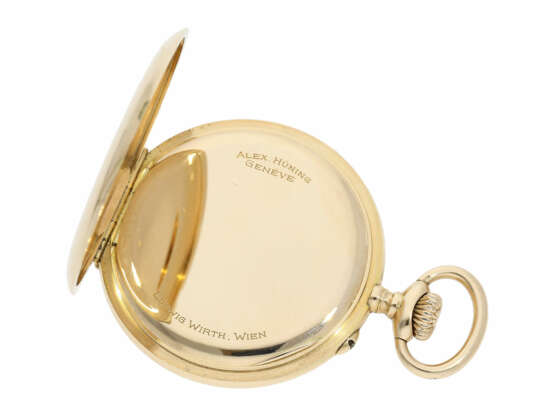 Taschenuhr: exquisites Genfer Ankerchronometer, hochfeine Qualität, Alex Hüning Genf No.40830, ca. 1912 - Foto 4
