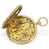 Taschenuhr: äußerst prächtige Gold/Emaille-Savonnette für den osmanischen Markt, Originalbox - Foto 4
