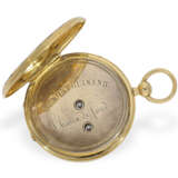 Taschenuhr: äußerst prächtige Gold/Emaille-Savonnette für den osmanischen Markt, Originalbox - Foto 5