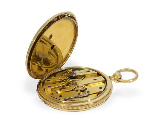 Taschenuhr: äußerst prächtige Gold/Emaille-Savonnette für den osmanischen Markt, Originalbox - фото 6