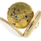 Taschenuhr: besonders schwere und prächtig gravierte englische Taschenuhr mit Goldzifferblatt, Hallmarks London 1866 - photo 3