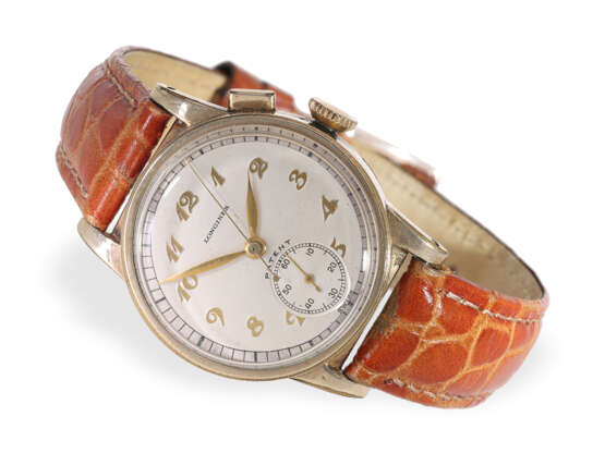 Armbanduhr: sehr seltener, früher Longines Chronograph von 1937 - photo 1