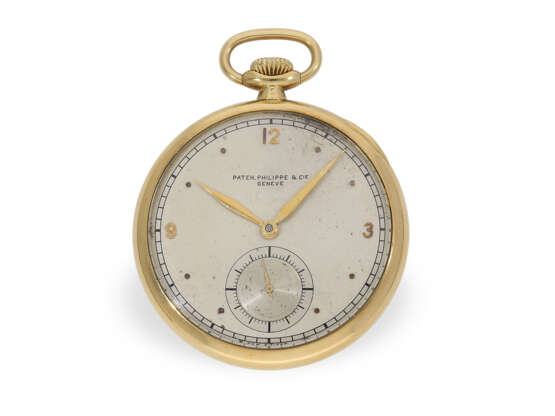 Taschenuhr: hochfeine Patek Philippe Frackuhr mit Präzisionswerk, Art déco um 1930 - photo 1