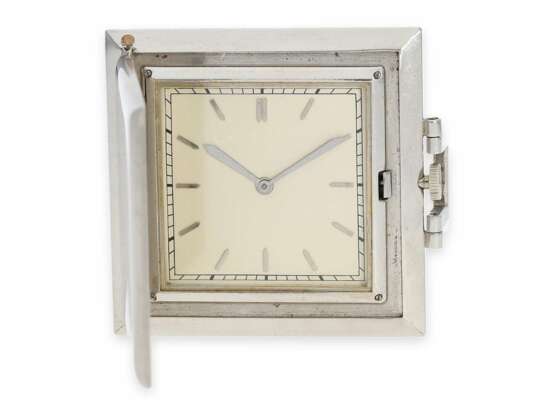 Taschenuhr: extrem rare quadratische Frackuhr aus der Zeit des Art déco, Vacheron & Constantin/Van Cleef & Arpels, ca.1920 - Foto 1