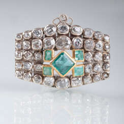 Art Nouveau Smaragd-Ring