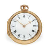 Taschenuhr: schwere Doppelgehäuse-Zylinderuhr, bedeutender Uhrmacher, Alexander Cumming, Hallmarks 1781 - Foto 1
