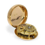 Taschenuhr: schwere Doppelgehäuse-Zylinderuhr, bedeutender Uhrmacher, Alexander Cumming, Hallmarks 1781 - Foto 3
