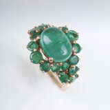 Art Nouveau Saphir-Diamant-Ring - Foto 1