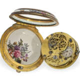 Taschenuhr: sehr seltene osmanische Rokoko Spindeluhr im "Meissen-Stil", ca. 1760 - Foto 3