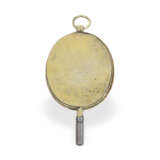 Uhrenschlüssel: früher, goldener Uhrenschlüssel mit Elfenbeinmalerei, verm. 18.Jh. - фото 2