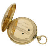 Taschenuhr: interessante, frühe Goldsavonnette für den osmanischen Markt, Wippen-Chronometer No.51056, Auguste Courvoisier La Chaux-De-Fonds, ca.1850 - фото 4