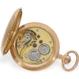 Taschenuhr: besonders schweres rotgoldenes Taschenchronometer mit zylindrischer Spirale, Schweiz 1890 - Foto 2