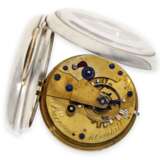 Taschenuhr: englisches Taschenchronometer von einem der bedeutendsten Chronometermacher, königl. Uhrmacher Barraud London, Nr. 1658, Hallmarks London 1851 - photo 3