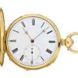 Taschenuhr: hochfeines Genfer Chronometer mit Repetition, signiert Lagier Geneve No.7610, ca. 1870 - Foto 1