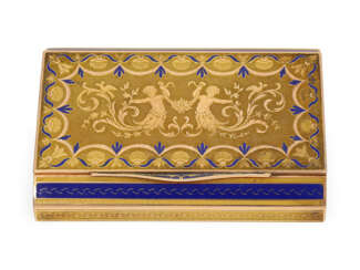 Schnupftabakdose: exquisite Gold/Emaille-Dose, möglicherweise Souchay & Colin Genf, um 1810