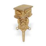 Uhrenschlüssel: musealer, extrem rarer goldener Spindeluhrenschlüssel in Form einer Schatulle, 18.Jh. - photo 3