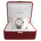 Armbanduhr: sportlicher Cartier Chronograph Ref. 3109 "Ballon Bleu De Cartier" mit Box und Papieren - фото 1