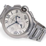 Armbanduhr: sportlicher Cartier Chronograph Ref. 3109 "Ballon Bleu De Cartier" mit Box und Papieren - Foto 2