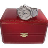 Armbanduhr: sportlicher Cartier Chronograph Ref. 3109 "Ballon Bleu De Cartier" mit Box und Papieren - фото 4
