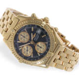 Armbanduhr: Breitling-Rarität, Chronomat K13050.1 in 18K Vollgold, mit Box und Papieren - photo 3