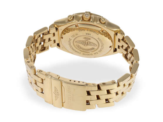 Armbanduhr: Breitling-Rarität, Chronomat K13050.1 in 18K Vollgold, mit Box und Papieren - Foto 8