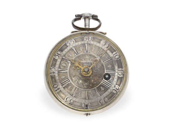 Taschenuhr: absolute Rarität, Oignon mit erotischer Emaille-Lupenmalerei und Automat, verm. Mussard um 1700 - фото 2