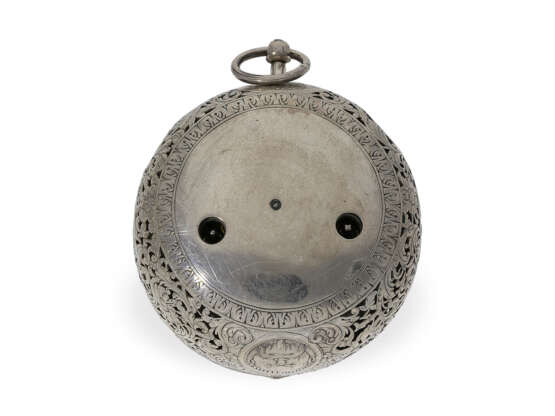 Taschenuhr: imposante englische einzeigrige Sackuhr mit Alarm, Marc Thomegay London um 1700 - фото 7