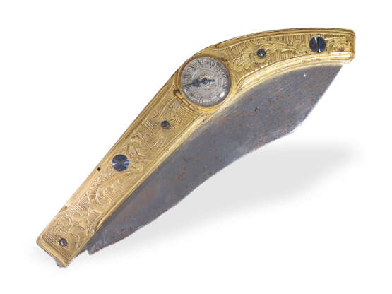 Formuhr: museale Rarität, vermutlich Unikat "Messer", verm. deutsch um 1700 - фото 2