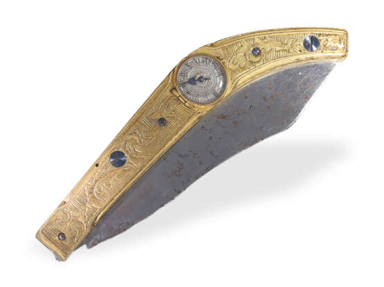 Formuhr: museale Rarität, vermutlich Unikat "Messer", verm. deutsch um 1700 - фото 3