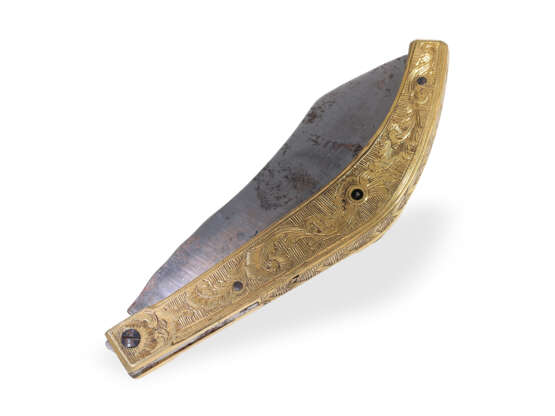 Formuhr: museale Rarität, vermutlich Unikat "Messer", verm. deutsch um 1700 - photo 4