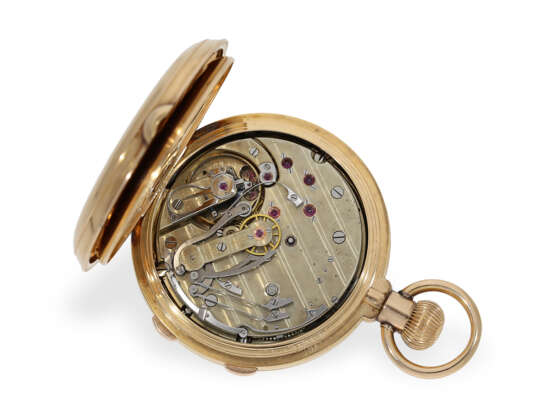 Taschenuhr: extrem rarer Schleppzeigerchronograph mit direkter "Seconde Foudroyante", Ami LeCoultre - Foto 2