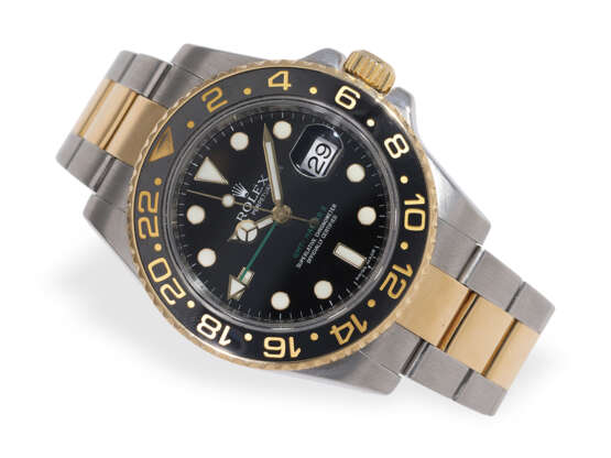 Armbanduhr: Rolex GMT Master II, Ref. 116713LN in Stahl/Gold - photo 1
