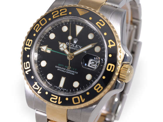 Armbanduhr: Rolex GMT Master II, Ref. 116713LN in Stahl/Gold - фото 5