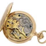 Taschenuhr: hochfeiner rotgoldener Chronograph in bester Qualität 1A, A. Lange & Söhne Glashütte No. 33879, Glashütte 1896, mit Stammmbuchauszug - Foto 2