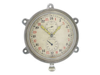 Beobachtungsuhr: absolute Rarität, Longines Observatoriums-Chronometer Greenwich Civil Time mit 24-h-Zifferblatt und 8-Tage-Werk Kaliber 24.41, ca.1940