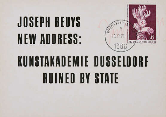 Joseph Beuys (1921 Krefeld - 1986 Düsseldorf). Ruined by State - Foto 1