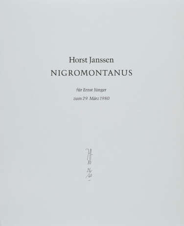 Horst Janssen (1929 Hamburg - 1995 Hamburg). Nigromontanus - Foto 7