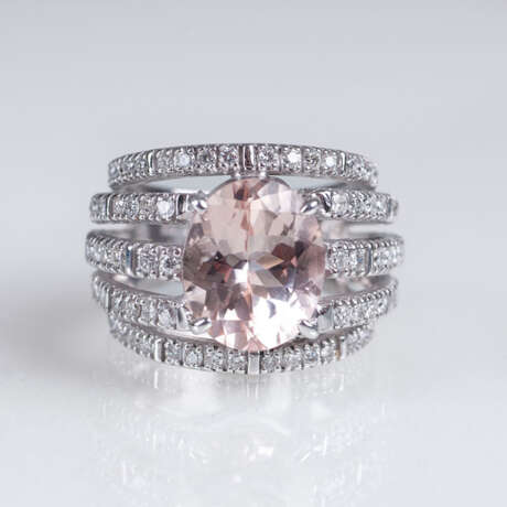 Außergewöhnlicher, moderner Rubelith-Diamant-Brillant-Ring - Foto 1