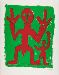 A.R. Penck (1939 Dresden - 2017 Zürich). Untitled (Peace)