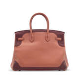 A LIMITED EDITION ROSY & ROUGE H SWIFT LEATHER GHILLIES BIRKIN 35 WITH PALLADIUM HARDWARE - photo 3